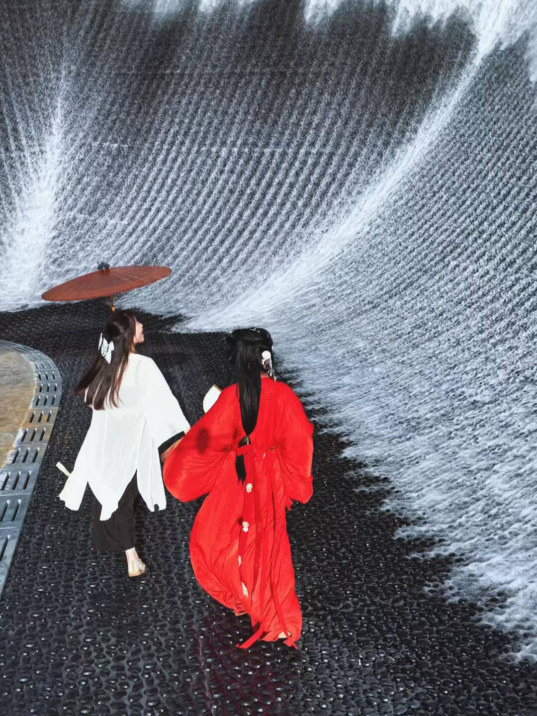 Gexian Village · Lingbao Reverse‑Flow Waterfall